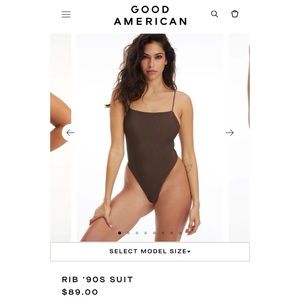 Good American 90s one piece swim suit.